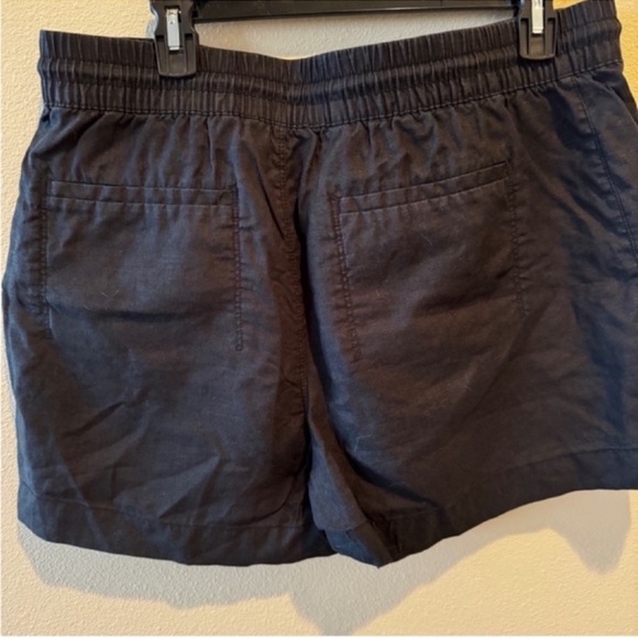 Athleta retreat linen short mid rise Black Large - Picture 10 of 11